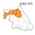 랜드맵 강원도 부동산 전자지적도 B1권역(1.화천군 2.인제군 3.양구군 4.경기 포천)