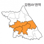 랜드맵 강원도 부동산 전자지적도 AY권역(1.강릉시 2.횡성군 3.평창군 4.홍천군)