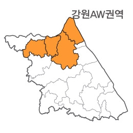 랜드맵 강원도 부동산 전자지적도 AW권역(1.고성군 2.화천군 3.인제군 4.양구군)