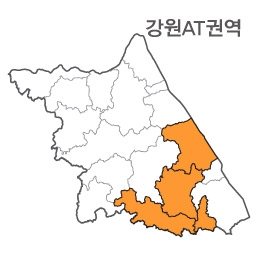 랜드맵 강원도 부동산 전자지적도 AT권역(1.태백시 2.영월군 3.정선군 4.강릉시)