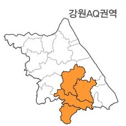 랜드맵 강원도 부동산 전자지적도 AQ권역(1.영월군 2.정선군 3.평창군 4.단양군)