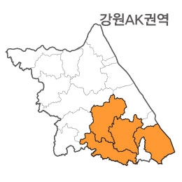 랜드맵 강원도 부동산 전자지적도 AK권역(1.삼척시 2.평창군 3.정선군 4.영월군)