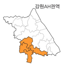 랜드맵 강원도 부동산 전자지적도 AH권역(1.원주시 2.횡성군 3.영월군 4.충북 제천)