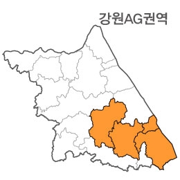 랜드맵 강원도 부동산 전자지적도 AG권역(1.평창군 2.정선군 3.동해시 4.삼척시)