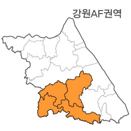 랜드맵 강원도 부동산 전자지적도 AF권역(1.영월군 2.원주시 3.평창군 4.횡성군)