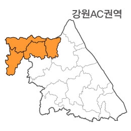 랜드맵 강원도 부동산 전자지적도 AC권역(1.철원군 2.화천군 3.양구군 4.경기 포천)