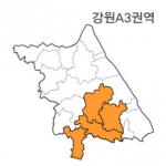 랜드맵 강원도 부동산 전자지적도 A3크기 권역(1.영월군 2.정선군 3.평창군 4.충북 제천)