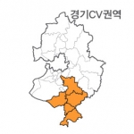 랜드맵 경기도 부동산 전자지적도 CV권역(1.용인시 2.평택시 3.안성시 4.충남 천안)