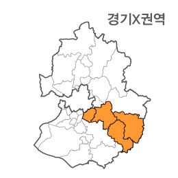 랜드맵 경기도 부동산 전자지적도 X권역(1.성남시 2.광주시 3.이천시 4.여주시)