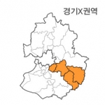 랜드맵 경기도 부동산 전자지적도 X권역(1.성남시 2.광주시 3.이천시 4.여주시)