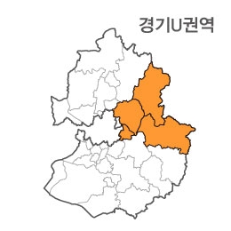 랜드맵 경기도 부동산 전자지적도 U권역(1.가평군 2.양평군 3.남양주시 4.하남시)