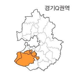 랜드맵 경기도 부동산 전자지적도 Q권역(1.안산시 2.화성시 3.군포시 4.수원시)