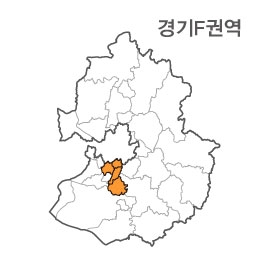 랜드맵 경기도 부동산 전자지적도 F권역(1.안양시 2.과천시 3.의왕시 4.수원시)