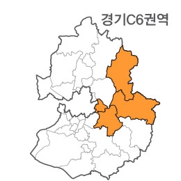 랜드맵 경기도 부동산 전자지적도 C6권역(1.가평군 2.양평군 3.광주시 4.하남시)