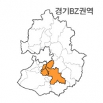 랜드맵 경기도 부동산 전자지적도 BZ권역(1.성남시 2.의왕시 3.수원시 4.용인시)