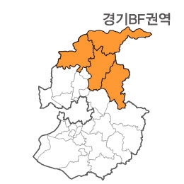 랜드맵 경기도 부동산 전자지적도 BF권역(1.가평군 2.연천군 3.포천시 4.강원 철원)