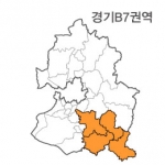 랜드맵 경기도 부동산 전자지적도 B7권역(1.용인시 2.안성시 3.이천시 4.충북 음성)