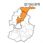 랜드맵 경기도 부동산 전자지적도 B5권역(1.포천시 2.양주시 3.의정부시 4.강원 철원)