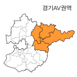 랜드맵 경기도 부동산 전자지적도 AV권역(1.가평군 2.양평군 3.강원 춘천 4.강원 홍천)