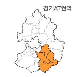 랜드맵 경기도 부동산 전자지적도 AT권역(1.용인시 2.이천시 3.안성시 4.광주시)