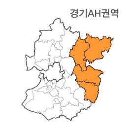 랜드맵 경기도 부동산 전자지적도 AH권역(1.가평군 2.양평군 3.여주군 4.강원 춘천)