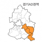 랜드맵 경기도 부동산 전자지적도 AD권역(1.이천시 2.여주군 3.광주시 4.충북 음성)