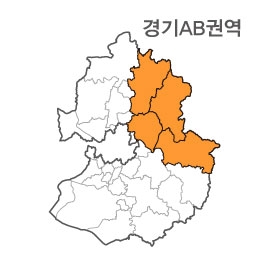 랜드맵 경기도 부동산 전자지적도 AB권역(1.남양주시 2.가평군 3.양평군 4.포천시)