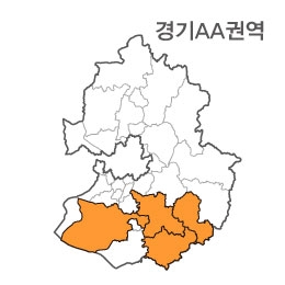 랜드맵 경기도 부동산 전자지적도 AA권역(1.용인시 2.안성시 3.화성시 4.이천시)