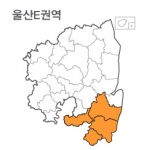 랜드맵 울산시 부동산 전자지적도 E권역(1.울산시 2.양산시 3.경주시 4.청도군)