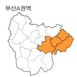 랜드맵 부산시 부동산 전자지적도 A권역(1.부산시 2.양산시 3.김해시 4.창원시)