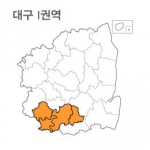 랜드맵 대구시 부동산 전자지적도 I권역(1.대구시 2.고령군 3.성주군 4.경산시)