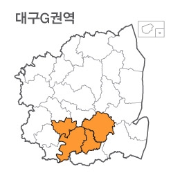 랜드맵 대구시 부동산 전자지적도 G권역(1.대구시 2.영천시 3.칠곡군 4.경산시)