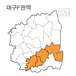 랜드맵 대구시 부동산 전자지적도 F권역(1.대구시 2.영천시 3.포항시 4.경산시)