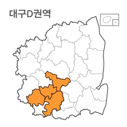 랜드맵 대구시 부동산 전자지적도 D권역(1.대구시 2.군위군 3.칠곡군 4.성주군)