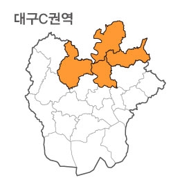 랜드맵 대구시 부동산 전자지적도 C권역(1.대구시 2.청도군 3.창녕군 4.합천군)