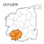 랜드맵 대구시 부동산 전자지적도 A권역(1.대구시 2.고령군 3.성주군 4.칠곡군)