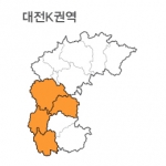 랜드맵 대전시 부동산 전자지적도 K권역(1.대전시 2.충남 금산 3.충북 청원 4.충북 보은)