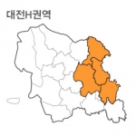 랜드맵 대전시 부동산 전자지적도 H권역(1.대전시 2.세종시 3.공주시 4.천안시)