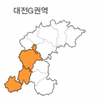 랜드맵 대전시 부동산 전자지적도 G권역(1.대전시 2.청원군 3.증평군 4.논산시)