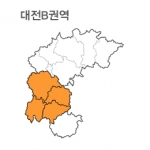 랜드맵 대전시 부동산 전자지적도 B권역(1.대전시 2.청원군 3.보은군 4.옥천군)