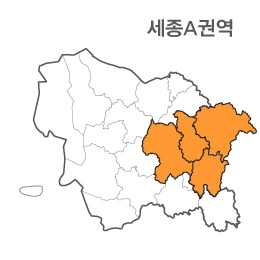 랜드맵 세종시 부동산 전자지적도 A권역(1.대전시 2.세종시 3.충남 공주 4.충북 청주)