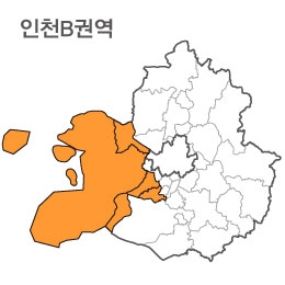 랜드맵 인천시 부동산 전자지적도 B권역(1.인천시 2.김포시 3.안산시 4.시흥시)