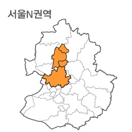 랜드맵 서울시 부동산 전자지적도 N권역(1.서울시 2.의정부시 3.양주시 4.동두천시)