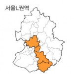 랜드맵 서울시 부동산 전자지적도 L권역(1.서울시 2.성남시 3.용인시 4.안성시)