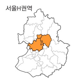 랜드맵 서울시 부동산 전자지적도 H권역(1.서울시 2.의정부시 3.남양주시 4.구리시)