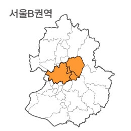 랜드맵 서울시 부동산 전자지적도 B권역(1.서울시 2.남양주시 3.구리시 4.하남시)