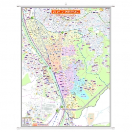서울시 금천구지도 (행정관내도) 족자