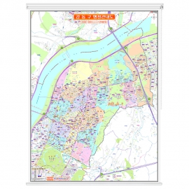 서울시 강동구지도 (행정관내도) 롤스크린