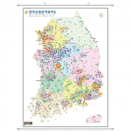 전국산업단지현황지도 족자