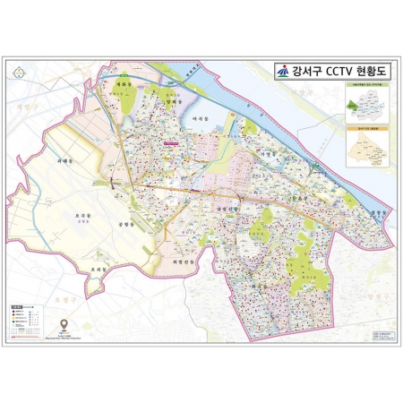 [관공서] 강서구 CCTV 현황도 - 나우맵 맞춤 지도제작 문의